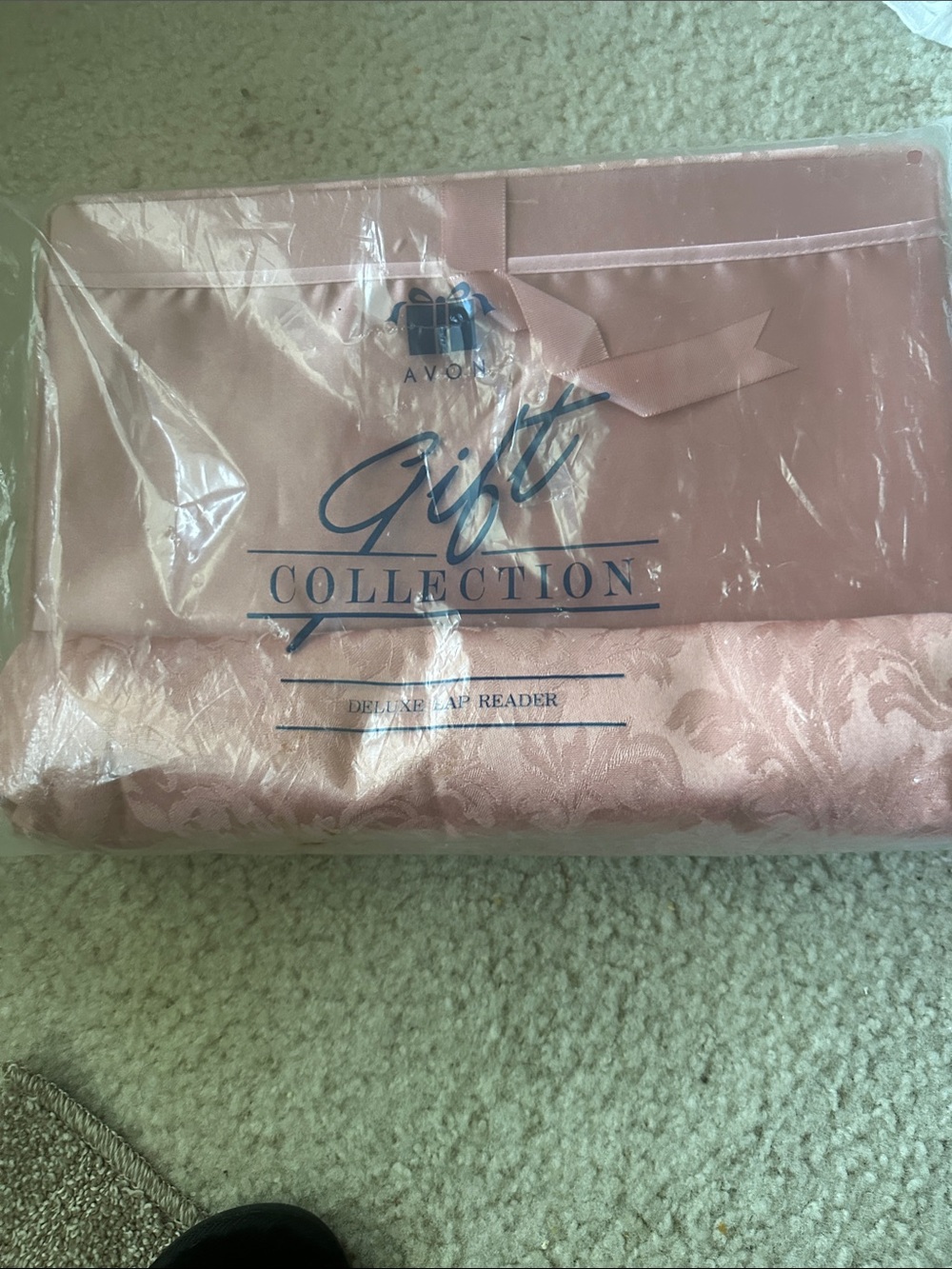 Avon Rose Pink Satin lap reader Gift Collection